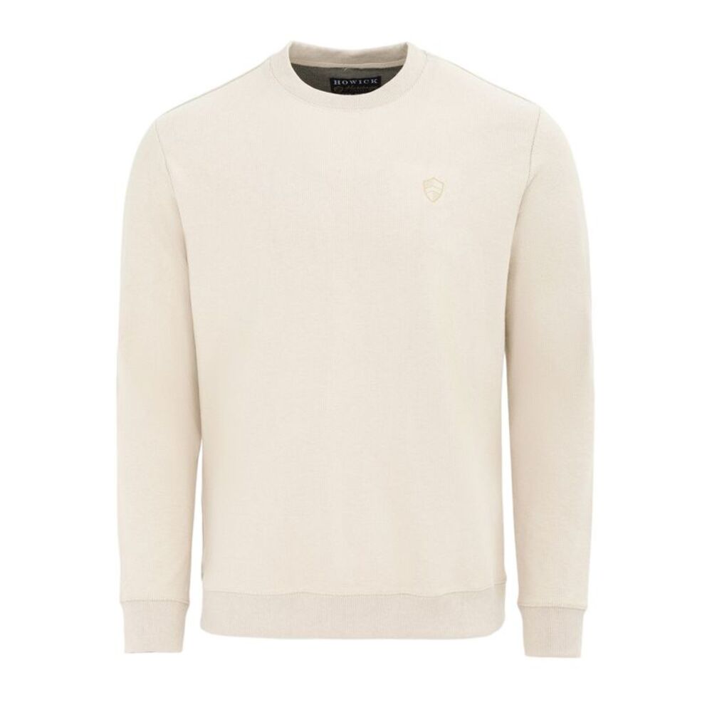 Howick Mens Logo Sweatshirt / Light Beige